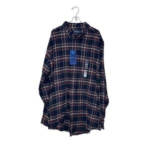 Croft & Barrow Men's Shirt‎ Plaid Flannel Button Down Multicolor Large Tall NWT